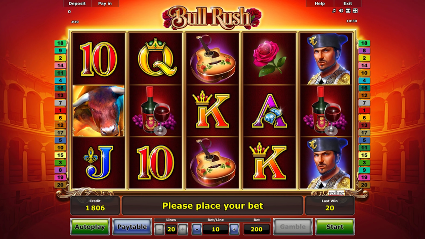 Игровой автомат Bull Rush