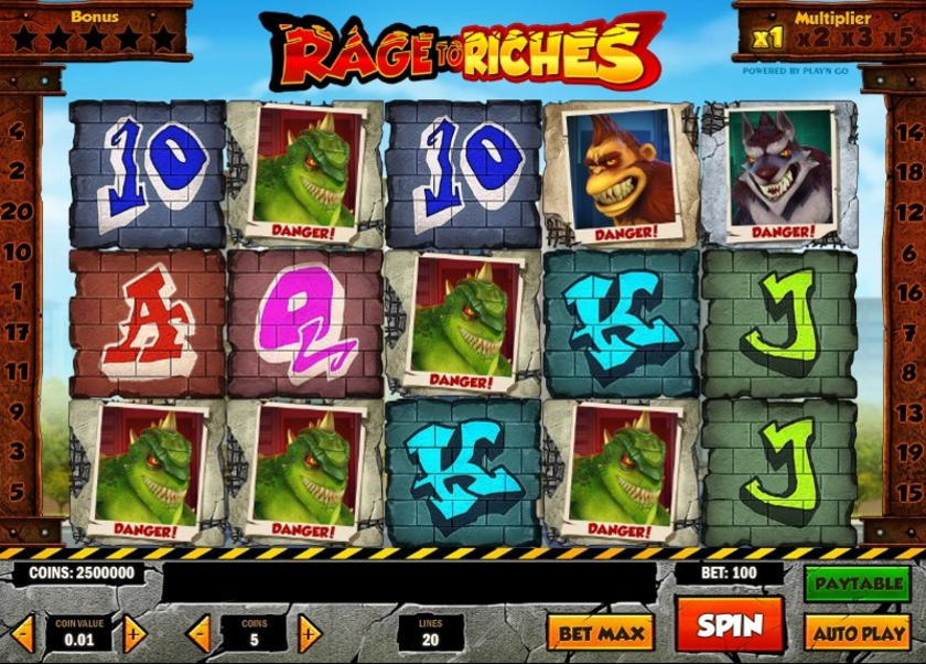 Rage to Riches от PlayN GO 